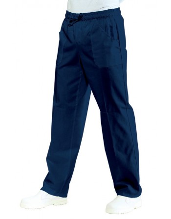 Pantalone con Elastico Blu...